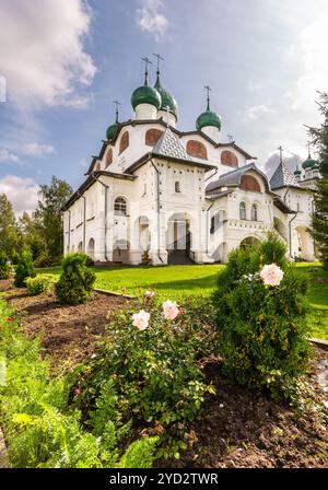 Kloster Nicolo-Wyashishchsky in Veliky Nowgorod, Russland Stockfoto