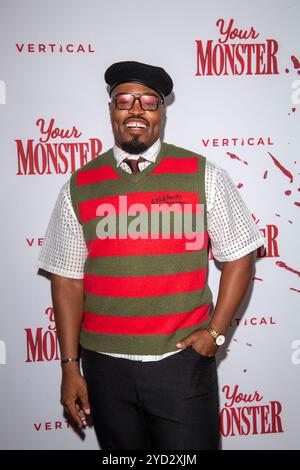 New York, Usa. Oktober 2024. Thaddeus Coates nimmt am 24. Oktober 2024 an der New Yorker Premiere „Your Monster“ im Metrograph in New York City Teil. (Foto von Thenews2/NurPhoto) Credit: NurPhoto SRL/Alamy Live News Stockfoto