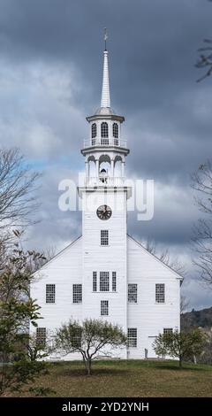 Historisches Civic Town House (Meeting House) In Vermont Stockfoto