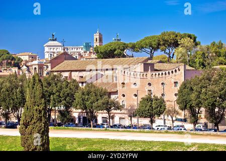 Rom. Blick auf den Circus Maximus und das antike Rom Stockfoto