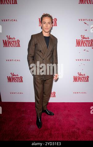 New York, Usa. Oktober 2024. Edmund Donovan nimmt am 24. Oktober 2024 an der New Yorker Premiere „Your Monster“ im Metrograph in New York City Teil. (Foto von Thenews2/NurPhoto) Credit: NurPhoto SRL/Alamy Live News Stockfoto