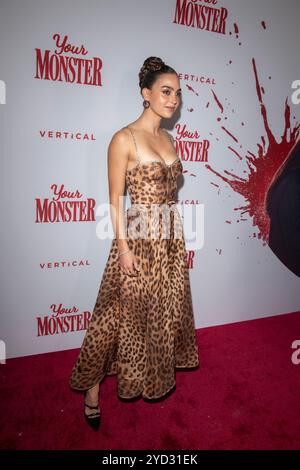 New York, Usa. Oktober 2024. Melissa Barrera nimmt am 24. Oktober 2024 an der New Yorker Premiere „Your Monster“ im Metrograph in New York City Teil. (Foto von Thenews2/NurPhoto) Credit: NurPhoto SRL/Alamy Live News Stockfoto