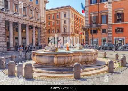 Rom, Italien, 09. MAI 2017: Fontana di Piazza Colonna auf Platz Spalte. Rom. Italien. Stockfoto