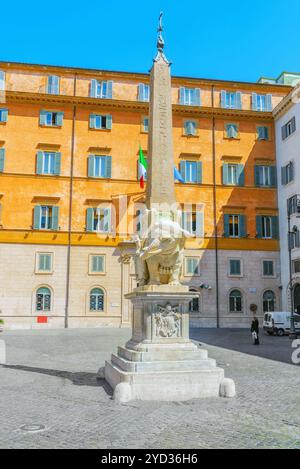 Rom, Italien, 09. MAI 2017: Obelisk von Minerva (Obelisco Della Minerva) in der Nähe des Pantheon. Elefanten und Obelisk ist eine Skulptur von der It konzipiert Stockfoto