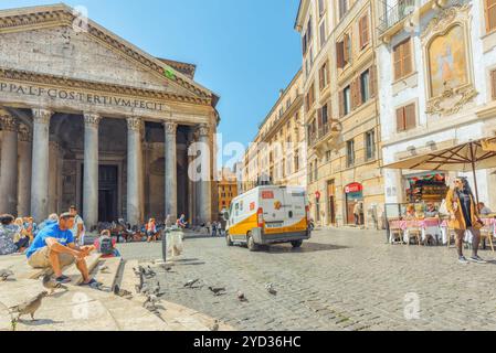 Rom, Italien, 09. MAI 2017: Bau der Pantheon, ist eine ehemalige römische Tempel, jetzt eine Kirche, in Rom, Italien. Stockfoto