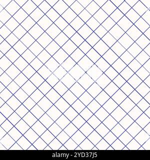 Graphen-Tintenkritzelprüfpapier. Druckbares quadratisches Rasterpapier mit Farblinien. Geometrischer Hintergrund für Schule, Verpackung, Einladungen, Karte Stock Vektor