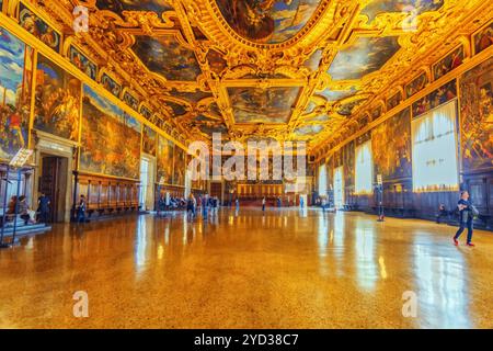 Venedig, Italien, 12. MAI 2017: Indoor view Apartament St. Mark's Kathedrale (Basilica di San Marco) mit schöner Dekoration der internen chamb Stockfoto