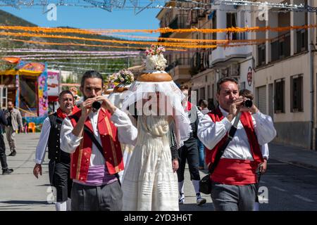 San Gregorio Festival von Pa Beneit in Torremanzanas, La Torre de les Macanes, Alicante, Spanien – Stockfoto Stockfoto