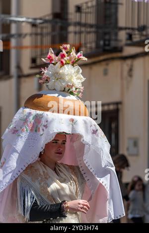 San Gregorio Festival von Pa Beneit in Torremanzanas, La Torre de les Macanes, Alicante, Spanien – Stockfoto Stockfoto