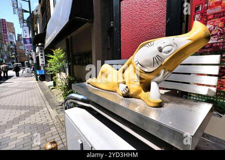 Japan, Honshu Island, Kanto, Chofu, Manga Statue, GeGeGe no Kitaro, Autor, Shigeru Mizuki. Stockfoto