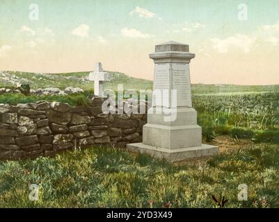 Gräber britischer Soldaten, Schlachtfeld von Majura Hill, Südafrika, Digital restaurierte Reproduktion eines Originals aus dem 19. Jahrhundert, Aufnahmedatum nicht angegeben, Graves of British soliders, Battlefield of Majura Hill, Südafrika, digital restaurierte Reproduktion eines Originals aus dem 19. Jahrhundert, Datum des Aufzeichnungen nicht angegeben Stockfoto