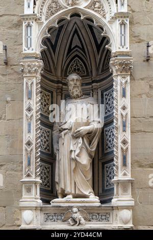 Saint Mark von Donatello, Orsanmichele Kirche in Florenz, Toskana, Italien Stockfoto