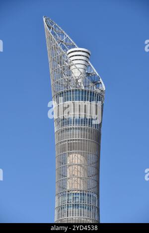 Aspire Tower, auch bekannt als die Fackel, in Doha, Katar Stockfoto