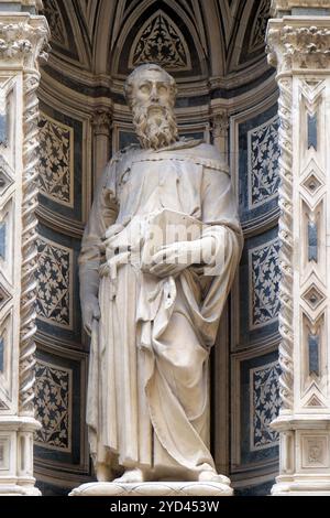 Saint Mark von Donatello, Orsanmichele Kirche in Florenz, Toskana, Italien Stockfoto