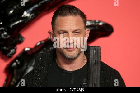 Tom Hardy besucht die britische Premiere von „Venom: The Last Dance“ im BFI IMAX Waterloo in London, England. Stockfoto