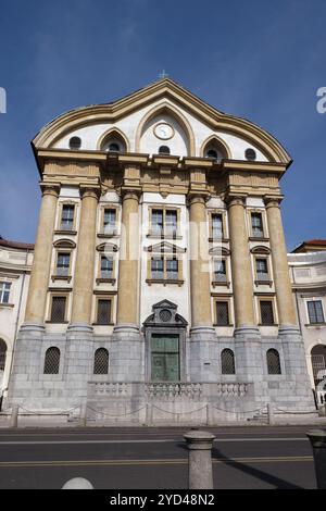 Ursulinenkirche der Heiligen Dreifaltigkeit in Ljubljana, der Hauptstadt Sloweniens Stockfoto