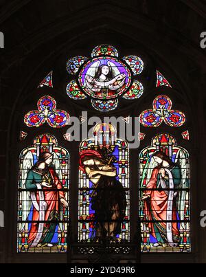 Maria Magdalena, Glasfenster von Saint Germain-Auxerrois Kirche, Paris Stockfoto