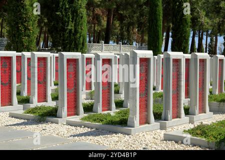 Canakkale, Türkiye-09. September 2024- Canakkale Märtyrergräber. Sie wurde zum Gedenken an die 250.000 Soldaten errichtet, die 1915 im Gallipoli-Krieg starben Stockfoto