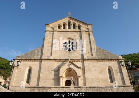 Kirche der Jungfrau der Läuterung in Smokvica, Insel Korcula, Kroatien Stockfoto