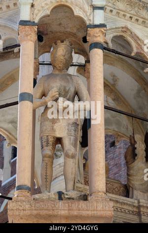 Die Basilika, eine Gruppe von fünf gotischen Grabdenkmäler feiert die Scaliger Familie in Verona, Italien Stockfoto