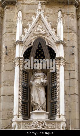 Saint James von Niccolo di Piero Lamberti, Orsanmichele Kirche in Florenz, Toskana, Italien Stockfoto