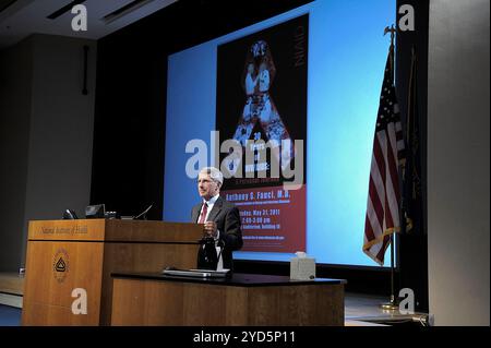 Am 31. Mai 2011 wurde NIAID-Direktor Anthony S. Fauci, M.D. Stockfoto