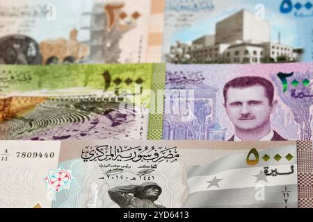 Syrisches Pfund ein Geschäftshintergrund Stockfoto