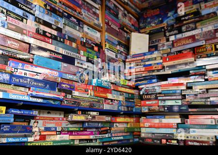 Ausstellung von Brettspielen in den BECK Museums of Branson (weltgrößter Spielzeugmusekomplex) in Branson, M Stockfoto