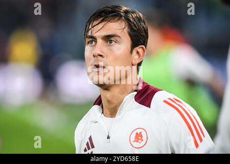 Rom, Italien, Italien. Oktober 2024. Paulo DYBALA von AS Roma während des Spiels der UEFA Europa League, League Phase MD3 zwischen AS Roma und Dynamo Kyiv im Stadio Olimpico am 24. Oktober 2024 in Rom. (Kreditbild: © Matthieu Mirville/ZUMA Press Wire) NUR REDAKTIONELLE VERWENDUNG! Nicht für kommerzielle ZWECKE! Stockfoto