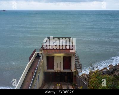 BABBACOMBE CLIFF RAILWAY VIKTORIANISCHE STANDSEILBAHN Stockfoto