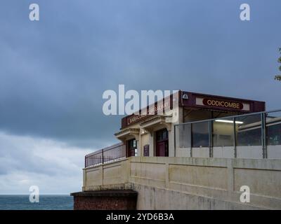 BABBACOMBE CLIFF RAILWAY VIKTORIANISCHE STANDSEILBAHN Stockfoto