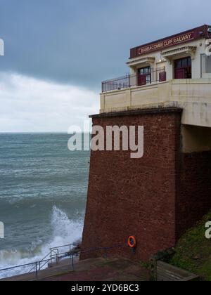 BABBACOMBE CLIFF RAILWAY VIKTORIANISCHE STANDSEILBAHN Stockfoto