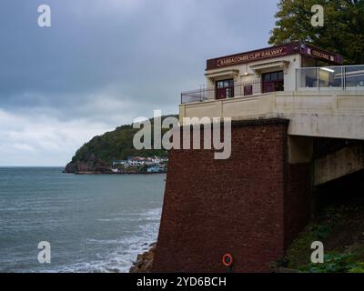 BABBACOMBE CLIFF RAILWAY VIKTORIANISCHE STANDSEILBAHN Stockfoto