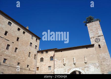 Porta Consolare in Spello in Italien Stockfoto