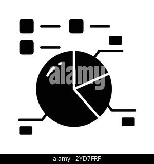 Schnappen Sie sich dieses sorgfältig gestaltete Symbol des Tortendiagramms, des Vektors für Geschäftsanalysen Stock Vektor