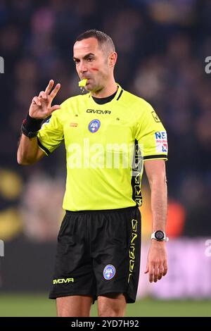 Foto Fabio Ferrari/LaPresse 26 Novembre 2023 - Turin, Italia - Sport, calcio - Juventus vs Inter - Campionato italiano di calcio Serie A TIM 2023/2024 - Juventus Stadium. Nella foto:Marco Guida Arbitro 26. November 2023 Turin, Italien - Sport, calcio -Juventus vs Inter - italienische Fußballmeisterschaft der Serie A 2023/2024 - Juventus Stadium. Auf dem Bild: Schiedsrichter Marco Guida Stockfoto