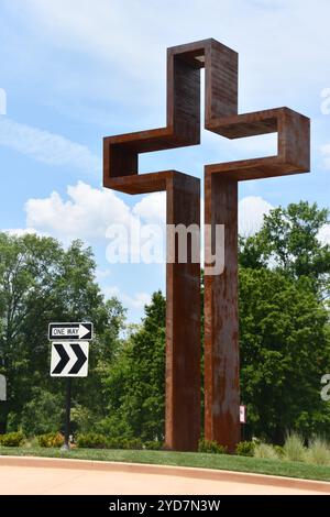 Das leere Kreuz am College of the Ozarks in Hollister, Missouri Stockfoto