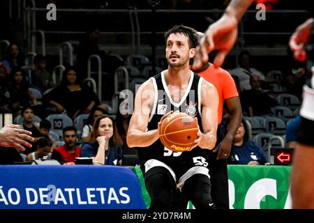 Rio, Brasilien - 24. oktober 2024: Elinho-Spieler im Spiel zwischen Flamengo x Corinthians durch den New Brasilianischen Basketball (NBB), 3. Runde, Seaon 2024-25, Stockfoto