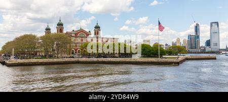 Ellis Island, New York, ehemaliges Einwanderungsgebäude, heute ein Museum Stockfoto