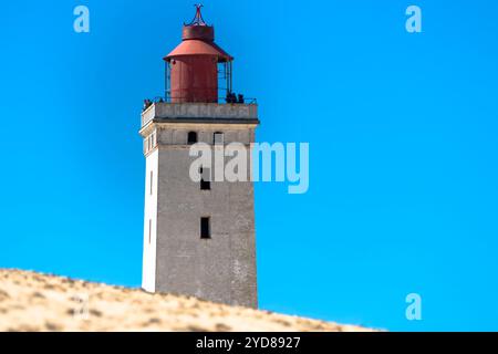 Der Leuchtturm Rubjerg Knude an der Nordseeküste in Dänemark Stockfoto