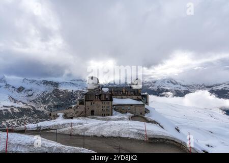 Kulmhotel in Gornergrat Stockfoto