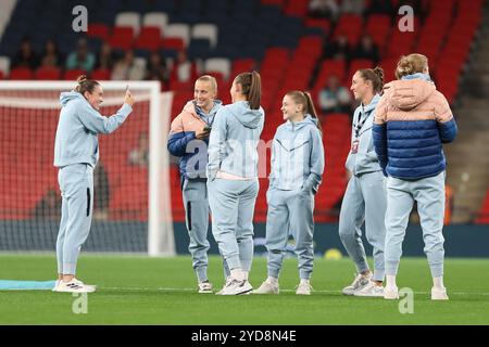 London, Großbritannien. Oktober 2024. Grace Clinton während des internationalen Freundschaftsspiels zwischen England und Deutschland im Wembley Stadium Credit: Ryan Asman/auf ihrer Seite Stockfoto