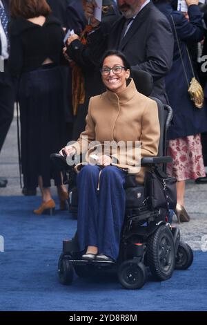 Oviedo, Spanien, 25. Oktober 2024: Paralympische Schwimmerin Teresa Perales während der Princess of Asturias Awards 2024 am 25. Oktober 2024 im Campoamor Theater in Oviedo, Spanien. Quelle: Alberto Brevers / Alamy Live News. Stockfoto