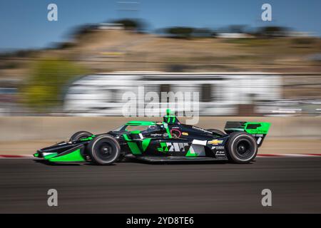 ROMAIN GROSJEAN (77) aus Genf übt beim Firestone Grand Prix von Monterey auf dem WeatherTech Raceway Laguna Seca in Salinas, CA. Stockfoto