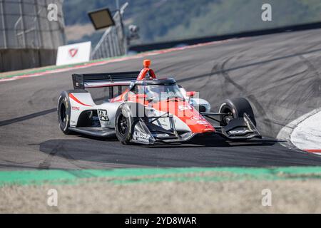 LUCA GHIOTTO (R) (51) aus Arzignano, Italien, übt für den Firestone Grand Prix von Monterey auf dem WeatherTech Raceway Laguna Seca in Salinas, CA. Stockfoto