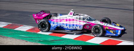 Felix Rosenqvist (60) aus Varnamo, Schweden, übt für den Firestone Grand Prix von Monterey auf dem WeatherTech Raceway Laguna Seca in Salinas, CA. Stockfoto