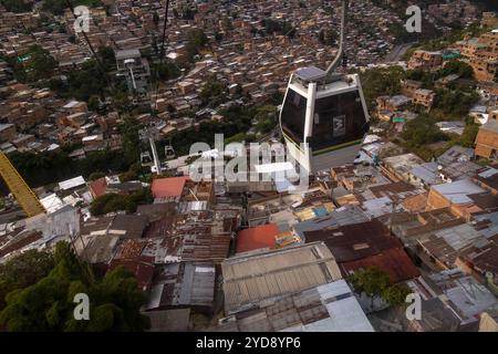 Stadtbild der Slums in Medellin, Kolumbien Stockfoto