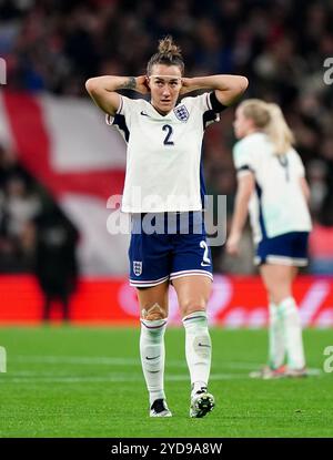 Die Engländerin Lucy Bronze während des internationalen Freundschaftsspiels im Wembley Stadium in London. Bilddatum: Freitag, 25. Oktober 2024. Stockfoto