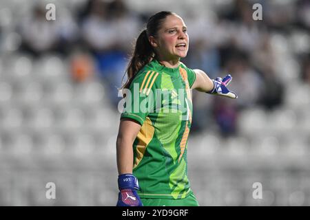 Stadio Tre Fontane, Rom, Italien. Oktober 2024. Internationale Freundschaft für Frauen, Italien gegen Malta; Laura Giuliani von Italien Credit: Action Plus Sports/Alamy Live News Stockfoto