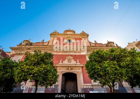 Iglesia del Salvador (Kirche San Salvador), Iglesia Colegial del Divino Salvador (Kirche des Göttlichen Erlösers, Plaza del Salvador, Sevilla, spanien. Stockfoto